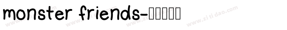 monster friends字体转换